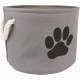 Bone Dry DII Small Rectangle Pet Toy and Accessory Storage Bin, 14x8x9, Collapsible Organizer Storage Basket for Home Décor, Pet Toy, Blankets, Leashes and Food-Gray Paw Print Bone Dry DII Small Rectangle Pet Toy and Accessory Storage Bin, 14x8x9, Collapsible Organizer Storage Basket for Home Décor, Pet Toy, Blankets, Leashes and Food-Gray Paw Print