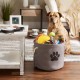 Bone Dry DII Small Rectangle Pet Toy and Accessory Storage Bin, 14x8x9, Collapsible Organizer Storage Basket for Home Décor, Pet Toy, Blankets, Leashes and Food-Gray Paw Print Bone Dry DII Small Rectangle Pet Toy and Accessory Storage Bin, 14x8x9, Collapsible Organizer Storage Basket for Home Décor, Pet Toy, Blankets, Leashes and Food-Gray Paw Print
