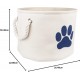Bone Dry DII Small Rectangle Pet Toy and Accessory Storage Bin, 14x8x9, Collapsible Organizer Storage Basket for Home Décor, Pet Toy, Blankets, Leashes and Food-Gray Paw Print Bone Dry DII Small Rectangle Pet Toy and Accessory Storage Bin, 14x8x9, Collapsible Organizer Storage Basket for Home Décor, Pet Toy, Blankets, Leashes and Food-Gray Paw Print