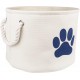 Bone Dry DII Small Rectangle Pet Toy and Accessory Storage Bin, 14x8x9, Collapsible Organizer Storage Basket for Home Décor, Pet Toy, Blankets, Leashes and Food-Gray Paw Print Bone Dry DII Small Rectangle Pet Toy and Accessory Storage Bin, 14x8x9, Collapsible Organizer Storage Basket for Home Décor, Pet Toy, Blankets, Leashes and Food-Gray Paw Print