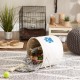 Bone Dry DII Small Rectangle Pet Toy and Accessory Storage Bin, 14x8x9, Collapsible Organizer Storage Basket for Home Décor, Pet Toy, Blankets, Leashes and Food-Gray Paw Print Bone Dry DII Small Rectangle Pet Toy and Accessory Storage Bin, 14x8x9, Collapsible Organizer Storage Basket for Home Décor, Pet Toy, Blankets, Leashes and Food-Gray Paw Print