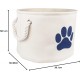 Bone Dry DII Small Rectangle Pet Toy and Accessory Storage Bin, 14x8x9, Collapsible Organizer Storage Basket for Home Décor, Pet Toy, Blankets, Leashes and Food-Gray Paw Print Bone Dry DII Small Rectangle Pet Toy and Accessory Storage Bin, 14x8x9, Collapsible Organizer Storage Basket for Home Décor, Pet Toy, Blankets, Leashes and Food-Gray Paw Print