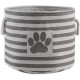 Bone Dry DII Small Rectangle Pet Toy and Accessory Storage Bin, 14x8x9, Collapsible Organizer Storage Basket for Home Décor, Pet Toy, Blankets, Leashes and Food-Gray Paw Print Bone Dry DII Small Rectangle Pet Toy and Accessory Storage Bin, 14x8x9, Collapsible Organizer Storage Basket for Home Décor, Pet Toy, Blankets, Leashes and Food-Gray Paw Print