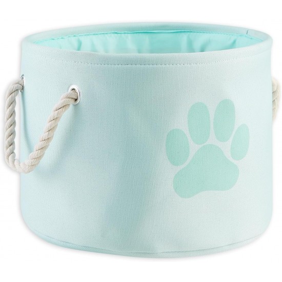Bone Dry DII Small Rectangle Pet Toy and Accessory Storage Bin, 14x8x9, Collapsible Organizer Storage Basket for Home Décor, Pet Toy, Blankets, Leashes and Food-Gray Paw Print Bone Dry DII Small Rectangle Pet Toy and Accessory Storage Bin, 14x8x9, Collapsible Organizer Storage Basket for Home Décor, Pet Toy, Blankets, Leashes and Food-Gray Paw Print