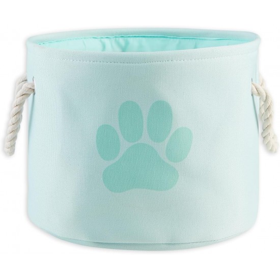 Bone Dry DII Small Rectangle Pet Toy and Accessory Storage Bin, 14x8x9, Collapsible Organizer Storage Basket for Home Décor, Pet Toy, Blankets, Leashes and Food-Gray Paw Print Bone Dry DII Small Rectangle Pet Toy and Accessory Storage Bin, 14x8x9, Collapsible Organizer Storage Basket for Home Décor, Pet Toy, Blankets, Leashes and Food-Gray Paw Print