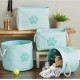 Bone Dry DII Small Rectangle Pet Toy and Accessory Storage Bin, 14x8x9, Collapsible Organizer Storage Basket for Home Décor, Pet Toy, Blankets, Leashes and Food-Gray Paw Print Bone Dry DII Small Rectangle Pet Toy and Accessory Storage Bin, 14x8x9, Collapsible Organizer Storage Basket for Home Décor, Pet Toy, Blankets, Leashes and Food-Gray Paw Print