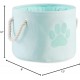 Bone Dry DII Small Rectangle Pet Toy and Accessory Storage Bin, 14x8x9, Collapsible Organizer Storage Basket for Home Décor, Pet Toy, Blankets, Leashes and Food-Gray Paw Print Bone Dry DII Small Rectangle Pet Toy and Accessory Storage Bin, 14x8x9, Collapsible Organizer Storage Basket for Home Décor, Pet Toy, Blankets, Leashes and Food-Gray Paw Print