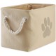 Bone Dry DII Small Rectangle Pet Toy and Accessory Storage Bin, 14x8x9, Collapsible Organizer Storage Basket for Home Décor, Pet Toy, Blankets, Leashes and Food-Gray Paw Print Bone Dry DII Small Rectangle Pet Toy and Accessory Storage Bin, 14x8x9, Collapsible Organizer Storage Basket for Home Décor, Pet Toy, Blankets, Leashes and Food-Gray Paw Print