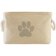 Bone Dry DII Small Rectangle Pet Toy and Accessory Storage Bin, 14x8x9, Collapsible Organizer Storage Basket for Home Décor, Pet Toy, Blankets, Leashes and Food-Gray Paw Print Bone Dry DII Small Rectangle Pet Toy and Accessory Storage Bin, 14x8x9, Collapsible Organizer Storage Basket for Home Décor, Pet Toy, Blankets, Leashes and Food-Gray Paw Print