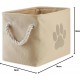 Bone Dry DII Small Rectangle Pet Toy and Accessory Storage Bin, 14x8x9, Collapsible Organizer Storage Basket for Home Décor, Pet Toy, Blankets, Leashes and Food-Gray Paw Print Bone Dry DII Small Rectangle Pet Toy and Accessory Storage Bin, 14x8x9, Collapsible Organizer Storage Basket for Home Décor, Pet Toy, Blankets, Leashes and Food-Gray Paw Print