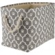Bone Dry DII Small Rectangle Pet Toy and Accessory Storage Bin, 14x8x9, Collapsible Organizer Storage Basket for Home Décor, Pet Toy, Blankets, Leashes and Food-Gray Paw Print Bone Dry DII Small Rectangle Pet Toy and Accessory Storage Bin, 14x8x9, Collapsible Organizer Storage Basket for Home Décor, Pet Toy, Blankets, Leashes and Food-Gray Paw Print
