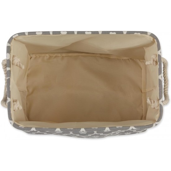 Bone Dry DII Small Rectangle Pet Toy and Accessory Storage Bin, 14x8x9, Collapsible Organizer Storage Basket for Home Décor, Pet Toy, Blankets, Leashes and Food-Gray Paw Print Bone Dry DII Small Rectangle Pet Toy and Accessory Storage Bin, 14x8x9, Collapsible Organizer Storage Basket for Home Décor, Pet Toy, Blankets, Leashes and Food-Gray Paw Print