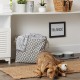 Bone Dry DII Small Rectangle Pet Toy and Accessory Storage Bin, 14x8x9, Collapsible Organizer Storage Basket for Home Décor, Pet Toy, Blankets, Leashes and Food-Gray Paw Print Bone Dry DII Small Rectangle Pet Toy and Accessory Storage Bin, 14x8x9, Collapsible Organizer Storage Basket for Home Décor, Pet Toy, Blankets, Leashes and Food-Gray Paw Print