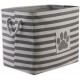 Bone Dry DII Small Rectangle Pet Toy and Accessory Storage Bin, 14x8x9, Collapsible Organizer Storage Basket for Home Décor, Pet Toy, Blankets, Leashes and Food-Gray Paw Print Bone Dry DII Small Rectangle Pet Toy and Accessory Storage Bin, 14x8x9, Collapsible Organizer Storage Basket for Home Décor, Pet Toy, Blankets, Leashes and Food-Gray Paw Print