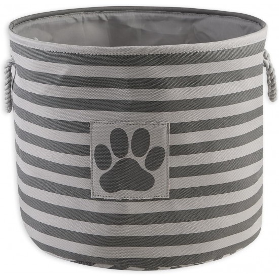 Bone Dry DII Small Rectangle Pet Toy and Accessory Storage Bin, 14x8x9, Collapsible Organizer Storage Basket for Home Décor, Pet Toy, Blankets, Leashes and Food-Gray Paw Print Bone Dry DII Small Rectangle Pet Toy and Accessory Storage Bin, 14x8x9, Collapsible Organizer Storage Basket for Home Décor, Pet Toy, Blankets, Leashes and Food-Gray Paw Print
