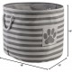 Bone Dry DII Small Rectangle Pet Toy and Accessory Storage Bin, 14x8x9, Collapsible Organizer Storage Basket for Home Décor, Pet Toy, Blankets, Leashes and Food-Gray Paw Print Bone Dry DII Small Rectangle Pet Toy and Accessory Storage Bin, 14x8x9, Collapsible Organizer Storage Basket for Home Décor, Pet Toy, Blankets, Leashes and Food-Gray Paw Print