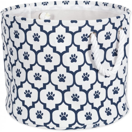 Bone Dry DII Small Rectangle Pet Toy and Accessory Storage Bin, 14x8x9, Collapsible Organizer Storage Basket for Home Décor, Pet Toy, Blankets, Leashes and Food-Gray Paw Print Bone Dry DII Small Rectangle Pet Toy and Accessory Storage Bin, 14x8x9, Collapsible Organizer Storage Basket for Home Décor, Pet Toy, Blankets, Leashes and Food-Gray Paw Print