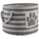 Bone Dry DII Small Rectangle Pet Toy and Accessory Storage Bin, 14x8x9, Collapsible Organizer Storage Basket for Home Décor, Pet Toy, Blankets, Leashes and Food-Gray Paw Print Bone Dry DII Small Rectangle Pet Toy and Accessory Storage Bin, 14x8x9, Collapsible Organizer Storage Basket for Home Décor, Pet Toy, Blankets, Leashes and Food-Gray Paw Print