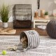 Bone Dry DII Small Rectangle Pet Toy and Accessory Storage Bin, 14x8x9, Collapsible Organizer Storage Basket for Home Décor, Pet Toy, Blankets, Leashes and Food-Gray Paw Print Bone Dry DII Small Rectangle Pet Toy and Accessory Storage Bin, 14x8x9, Collapsible Organizer Storage Basket for Home Décor, Pet Toy, Blankets, Leashes and Food-Gray Paw Print
