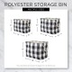 Bone Dry Pet Storage Collection Cotton Grid Paws Nautical Blue, Small Round Bone Dry Pet Storage Collection Cotton Grid Paws Nautical Blue, Small Round
