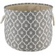 Bone Dry Pet Storage Collection Cotton Grid Paws Nautical Blue, Small Round Bone Dry Pet Storage Collection Cotton Grid Paws Nautical Blue, Small Round