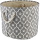 Bone Dry Pet Storage Collection Cotton Grid Paws Nautical Blue, Small Round Bone Dry Pet Storage Collection Cotton Grid Paws Nautical Blue, Small Round