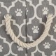 Bone Dry Pet Storage Collection Cotton Grid Paws Nautical Blue, Small Round Bone Dry Pet Storage Collection Cotton Grid Paws Nautical Blue, Small Round