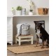 Bone Dry Pet Storage Collection Cotton Grid Paws Nautical Blue, Small Round Bone Dry Pet Storage Collection Cotton Grid Paws Nautical Blue, Small Round