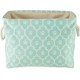 Bone Dry Pet Storage Collection Cotton Grid Paws Nautical Blue, Small Round Bone Dry Pet Storage Collection Cotton Grid Paws Nautical Blue, Small Round