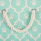 Bone Dry Pet Storage Collection Cotton Grid Paws Nautical Blue, Small Round Bone Dry Pet Storage Collection Cotton Grid Paws Nautical Blue, Small Round