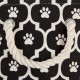 Bone Dry Pet Storage Collection Cotton Grid Paws Nautical Blue, Small Round Bone Dry Pet Storage Collection Cotton Grid Paws Nautical Blue, Small Round