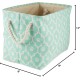 Bone Dry Pet Storage Collection Cotton Grid Paws Nautical Blue, Small Round Bone Dry Pet Storage Collection Cotton Grid Paws Nautical Blue, Small Round