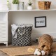 Bone Dry Pet Storage Collection Cotton Grid Paws Nautical Blue, Small Round Bone Dry Pet Storage Collection Cotton Grid Paws Nautical Blue, Small Round