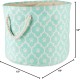 Bone Dry Pet Storage Collection Cotton Grid Paws Nautical Blue, Small Round Bone Dry Pet Storage Collection Cotton Grid Paws Nautical Blue, Small Round