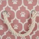 Bone Dry Pet Storage Collection Cotton Grid Paws Nautical Blue, Small Round Bone Dry Pet Storage Collection Cotton Grid Paws Nautical Blue, Small Round