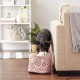 Bone Dry Pet Storage Collection Cotton Grid Paws Nautical Blue, Small Round Bone Dry Pet Storage Collection Cotton Grid Paws Nautical Blue, Small Round