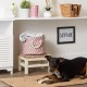 Bone Dry Pet Storage Collection Cotton Grid Paws Nautical Blue, Small Round Bone Dry Pet Storage Collection Cotton Grid Paws Nautical Blue, Small Round
