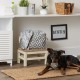 Bone Dry Pet Storage Collection Cotton Grid Paws Nautical Blue, Small Round Bone Dry Pet Storage Collection Cotton Grid Paws Nautical Blue, Small Round