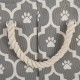 Bone Dry Pet Storage Collection Cotton Grid Paws Nautical Blue, Small Round Bone Dry Pet Storage Collection Cotton Grid Paws Nautical Blue, Small Round