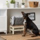 Bone Dry Pet Storage Collection Cotton Grid Paws Nautical Blue, Small Round Bone Dry Pet Storage Collection Cotton Grid Paws Nautical Blue, Small Round