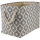 Bone Dry Pet Storage Collection Cotton Grid Paws Nautical Blue, Small Round Bone Dry Pet Storage Collection Cotton Grid Paws Nautical Blue, Small Round