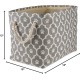 Bone Dry Pet Storage Collection Cotton Grid Paws Nautical Blue, Small Round Bone Dry Pet Storage Collection Cotton Grid Paws Nautical Blue, Small Round