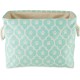Bone Dry Pet Storage Collection Cotton Grid Paws Nautical Blue, Small Round Bone Dry Pet Storage Collection Cotton Grid Paws Nautical Blue, Small Round
