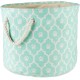 Bone Dry Pet Storage Collection Cotton Grid Paws Nautical Blue, Small Round Bone Dry Pet Storage Collection Cotton Grid Paws Nautical Blue, Small Round
