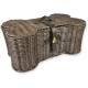 Bone Dry Pet Storage Collection Hyacinth Bone, Dark Brown, Large Bone Dry Pet Storage Collection Hyacinth Bone, Dark Brown, Large