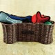 Bone Dry Pet Storage Collection Hyacinth Bone, Dark Brown, Large Bone Dry Pet Storage Collection Hyacinth Bone, Dark Brown, Large