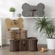Bone Dry Pet Storage Collection Hyacinth Bone, Natural, Medium