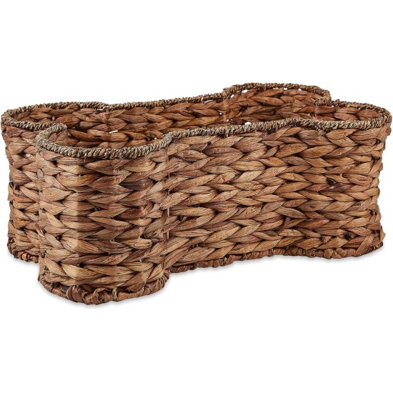 Bone Dry Pet Storage Collection Hyacinth Bone, Natural, Medium Bone Dry Pet Storage Collection Hyacinth Bone, Natural, Medium