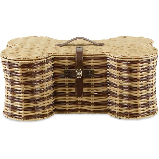 Bone Dry Pet Storage Collection Hyacinth Bone, Natural, Medium Bone Dry Pet Storage Collection Hyacinth Bone, Natural, Medium