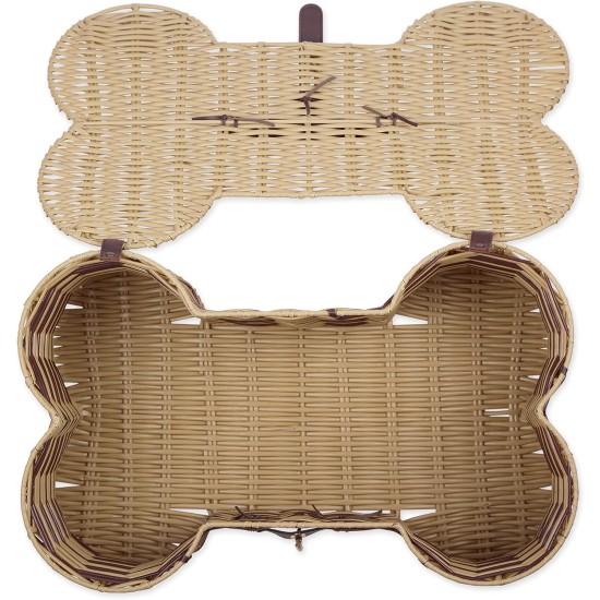 Bone Dry Pet Storage Collection Hyacinth Bone, Natural, Medium Bone Dry Pet Storage Collection Hyacinth Bone, Natural, Medium